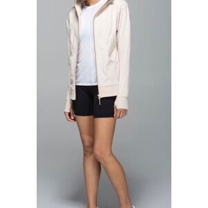 Lululemon On The Daily Classic Hoodie Heathered Blush Size 4‎ Athleisure Yoga
